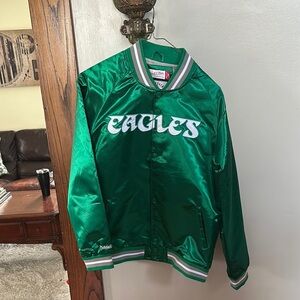 Eagles Green Satin Jacket